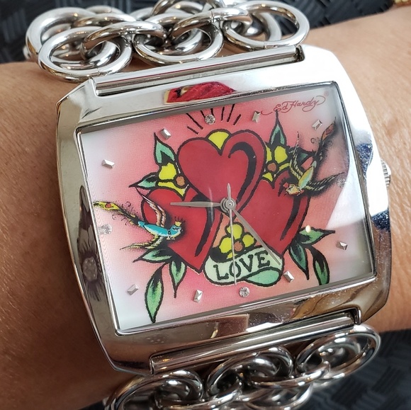 Ed Hardy Accessories - Ed Hardy Watch Chain Link Band XS wrist
